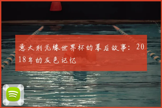 意大利无缘世界杯的幕后故事：2018年的灰色记忆